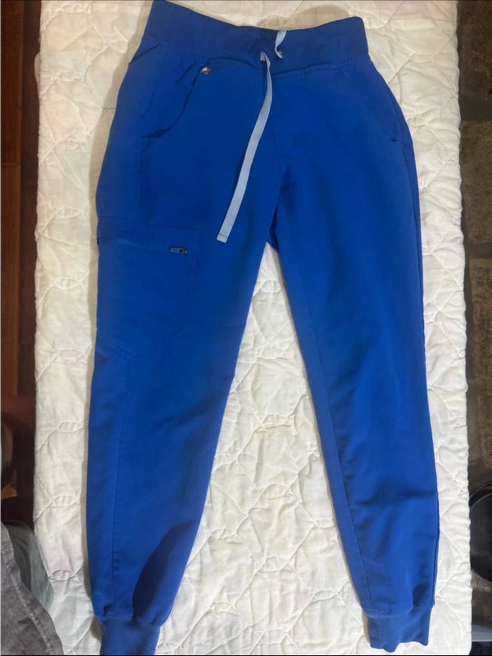 Figs Royal Blue Women's scrubs with Drawstring